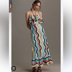 FARM Rio Wavy Multicolor Maxi Dress